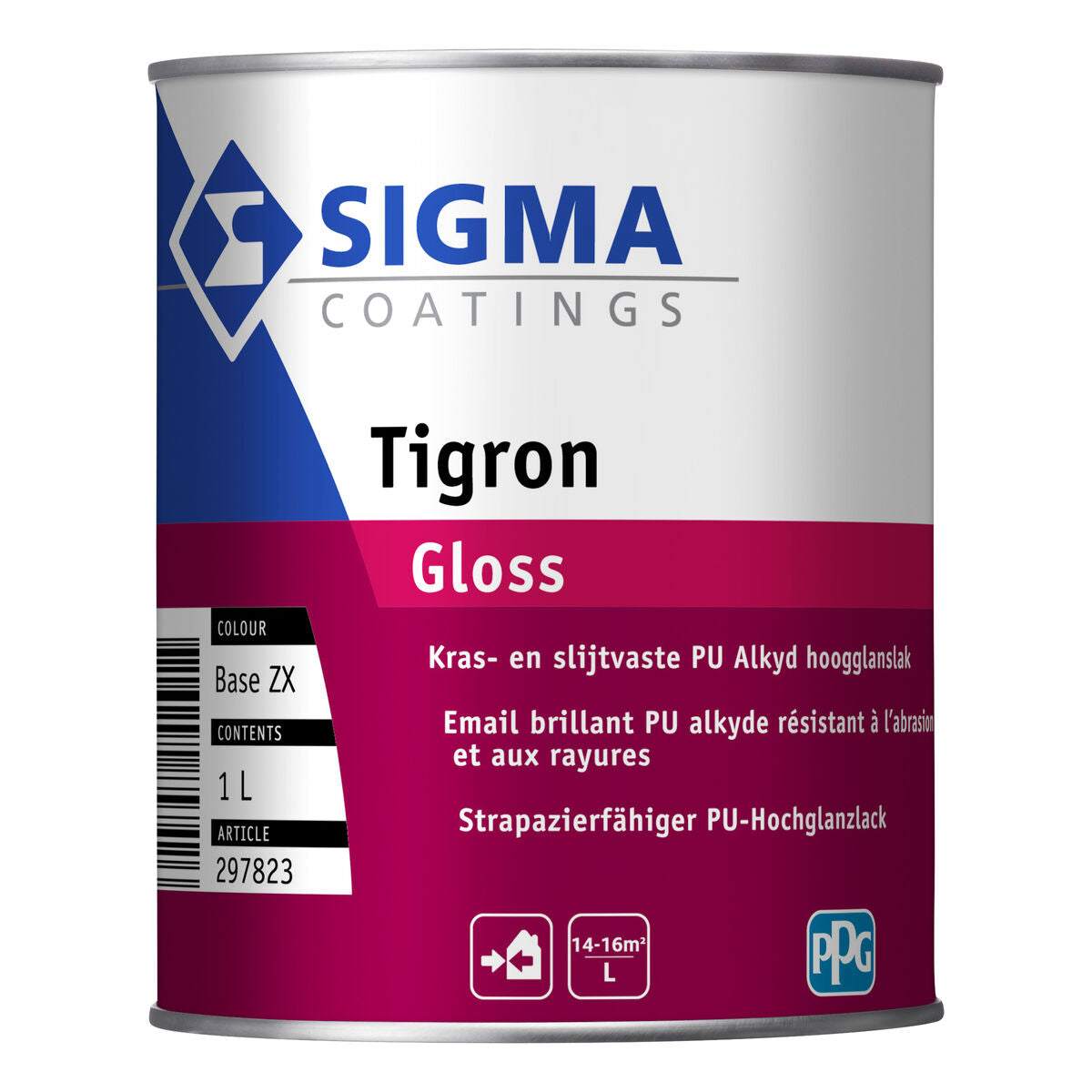 SIGMA TIGRON GLOSS BASE ZX 1L, Debrico magasin de matériaux de construction à Bruxelles