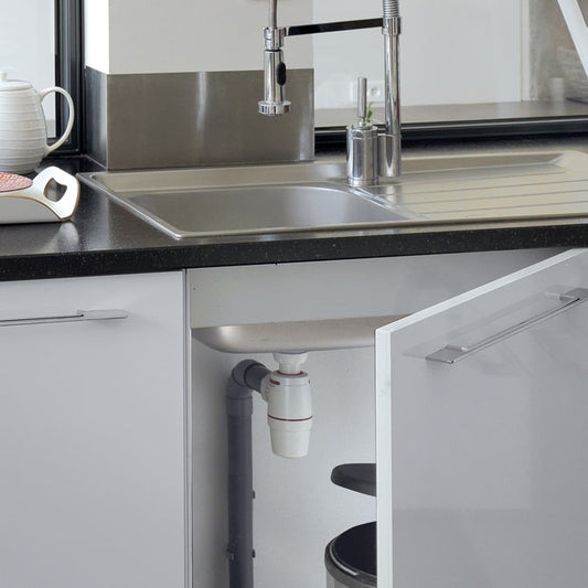WIRQUIN NEO EVIER AVEC SIPHON ANTI FUITE, Debrico, magasin de matériaux de construction sur Bruxelles