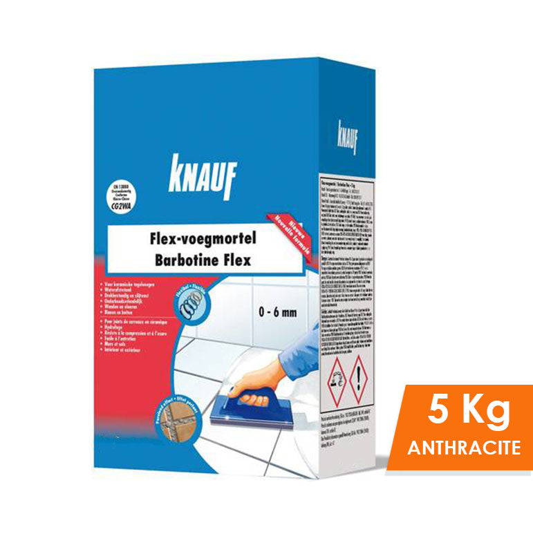 BARBOTINE FLEX ANTHRACITE 5KG, Debrico, magasin de matériaux de construction sur Bruxelles
