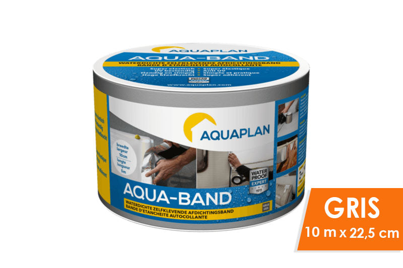 Bande d'étanchéité autocollante AQUA-BAND GRIJS 10 M X 22,5 CM, Debrico, magasin de matériaux de bricolage