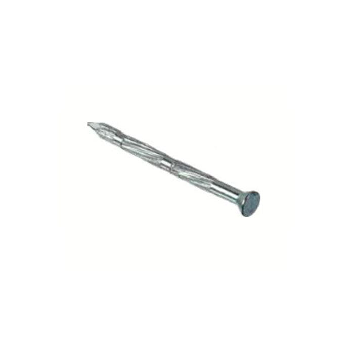 Debrico, magasin de matériaux de construction sur Bruxelles, POINTES EN ACIER NERVURES AVEC TETE FRAISE - Ø3.5 x 50 mm - 1 kg,