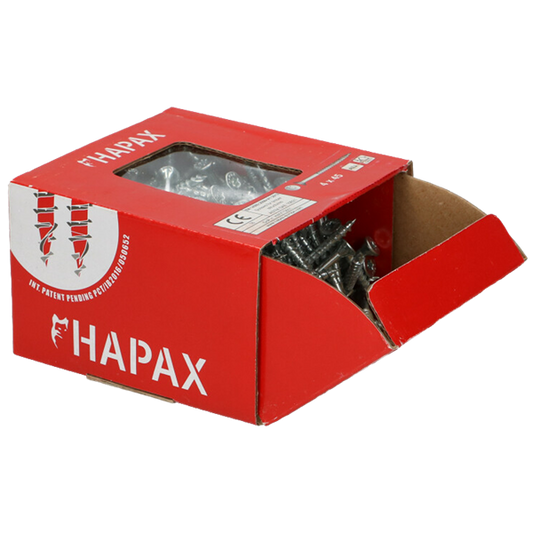 Vis à bois univ HAPAX TF-T25 Ø5,0x50 Zn 200 pcs, Debrico, magasin de matériaux de construction à Bruxelles