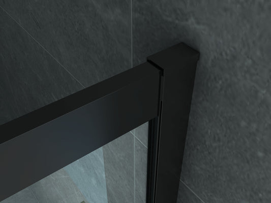 CABINE DE DOUCHE 6 MM 900 X 900 X 1900 CM PROFIL MAT NOIR, Debrico, magasin de matériaux de construction sur Bruxelles