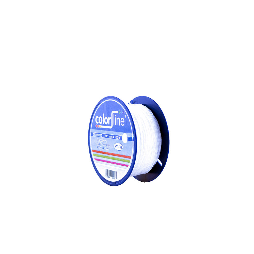 FICELLE DE MACON 1 MM X 100 M - NYLON - BLANC