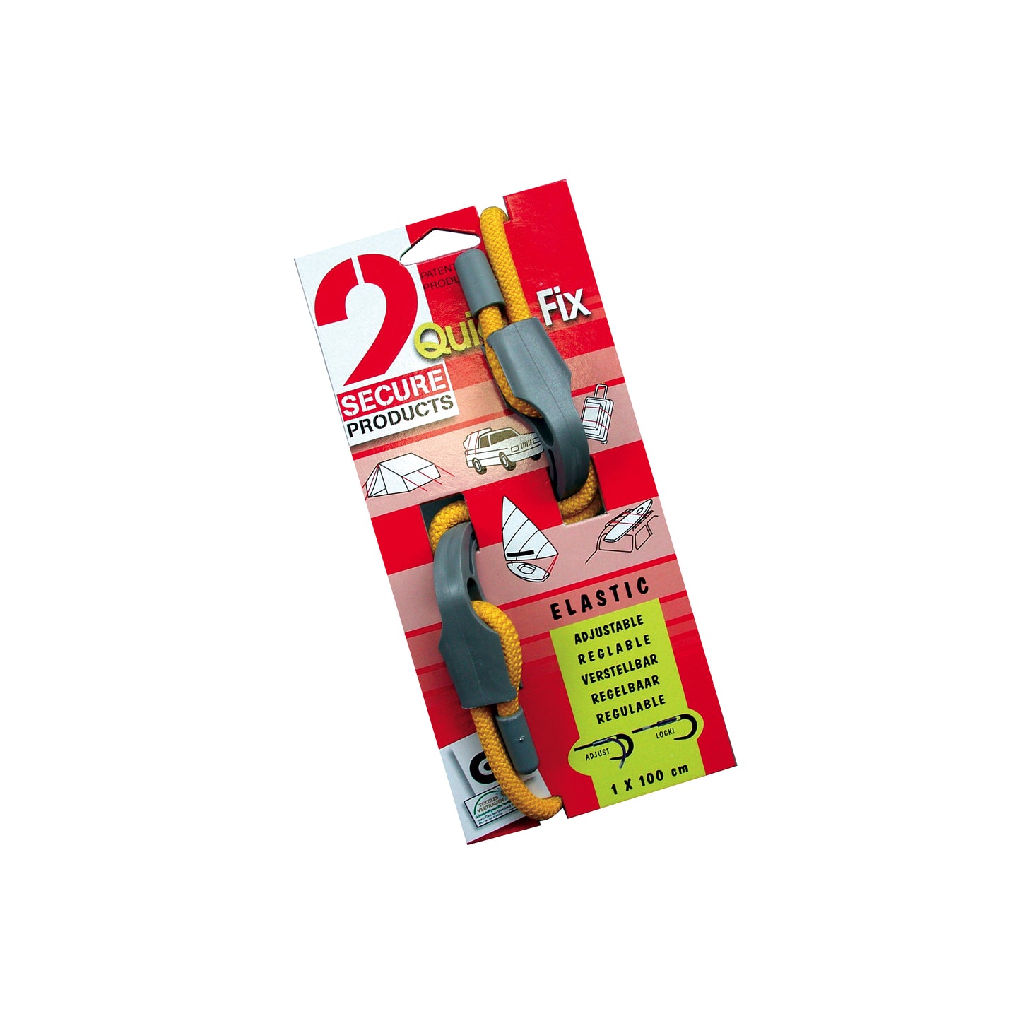 QUICK FIX WITH 2 SELF-LOCKING HOOKS 1 M