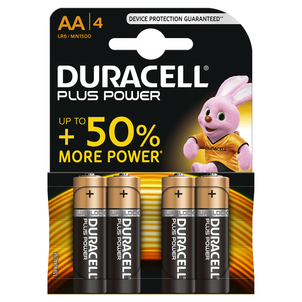 DURACELL LR6 AA BATTERY 4PC