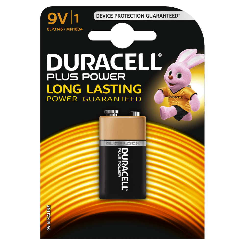 DURACELL 9V 6LR61 BATTERY 1PC