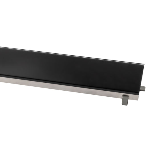 GRILLE POUR CANIVEAU DE DOUCHE EN VERRE NOIR 100 CM, Debrico, magasin de matériaux de construction sur Bruxelles