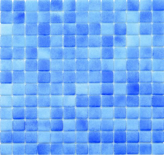 MCM MOSAIC VERRE H102 BLEU 25 X 25 1 PCS