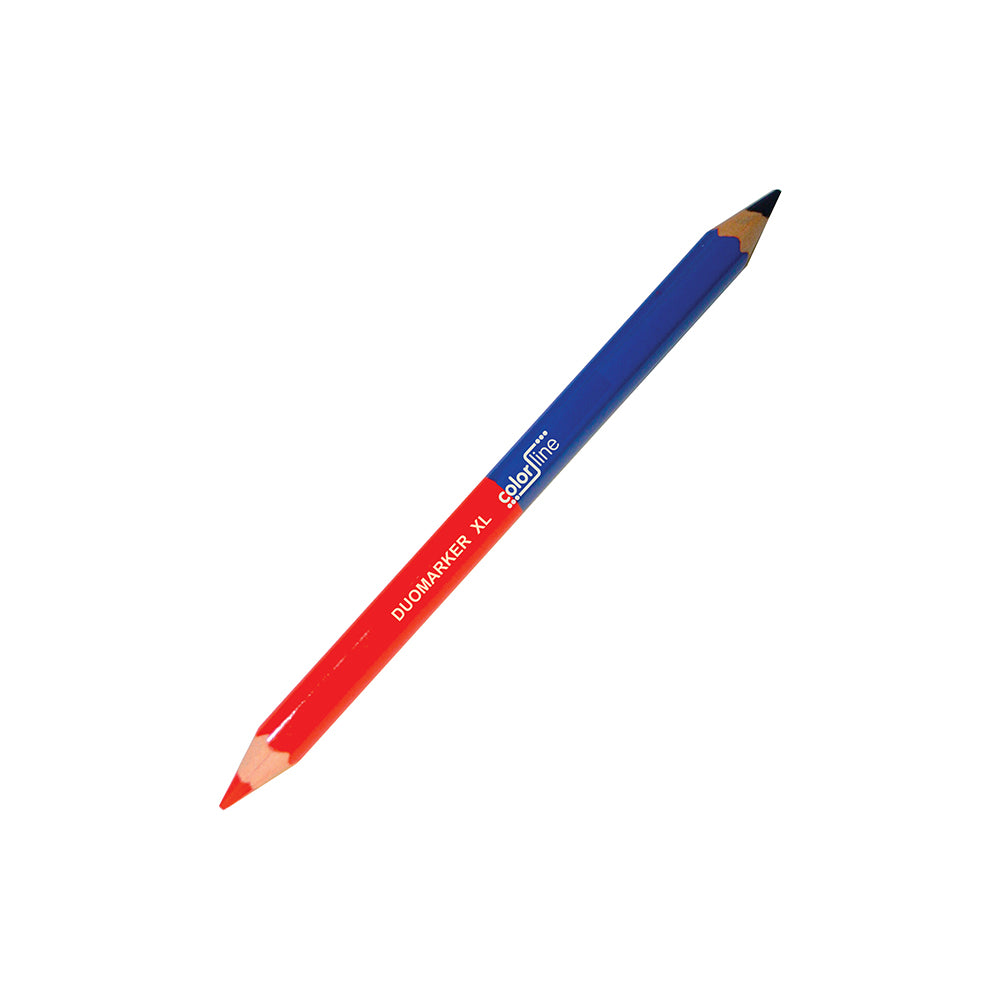 DUO MARKER "TYPE PRO 400 XL" 50% ROUGE / 50% BLEU - Ø 12 MM x 17,5 CM - PAR 10 PCS