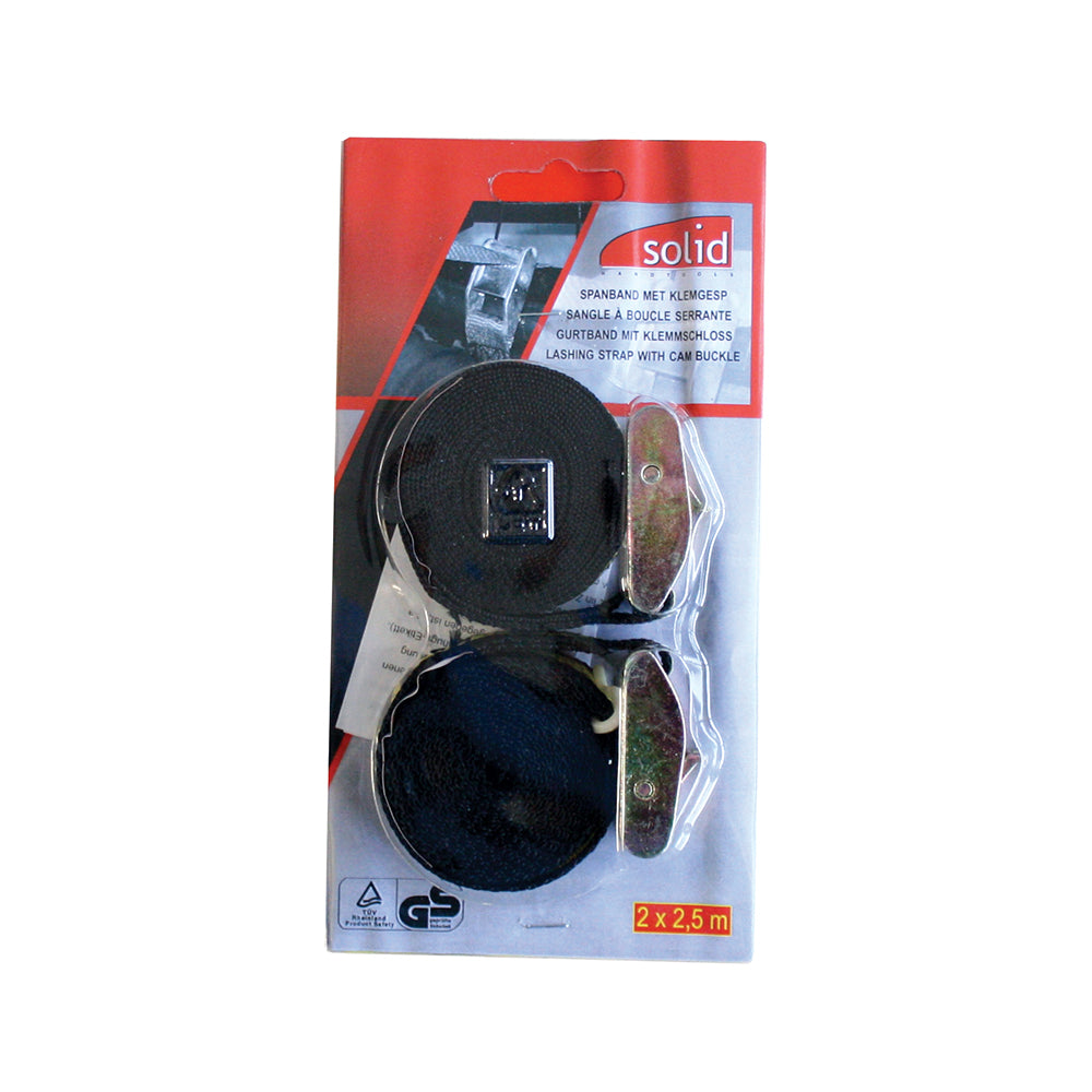 25 MM X 2.5 M BELT TYPE STRAP WITH ZAMAC BUCKLE