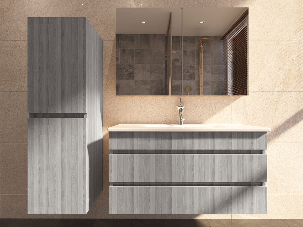 EVORA RUSTIC BATHROOM FURNITURE - GREY - 65 cm