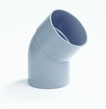 COUDE GRIS diam. 40 mm 45° M/F