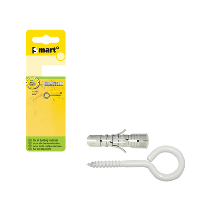 SMART chev.+piton fermé 6x30 N/blanc 6 pcs, Debrico, magasin de matériaux de construction sur Bruxelles