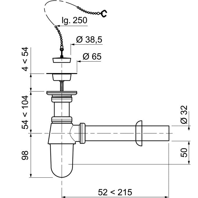 SL213 BRASS PLUG AND SIPHON 