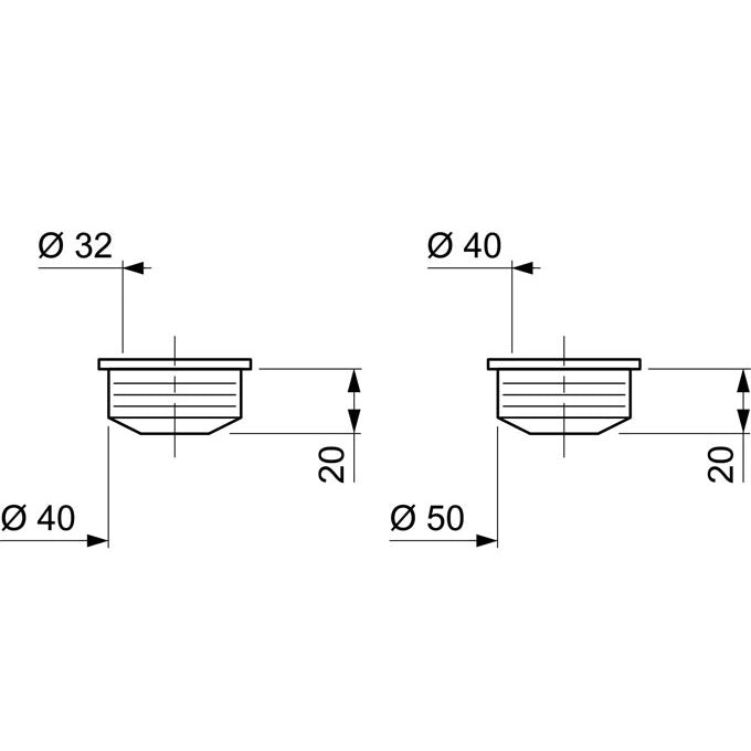 SP9295 CONNECTING SLEEVE D50 X D40 