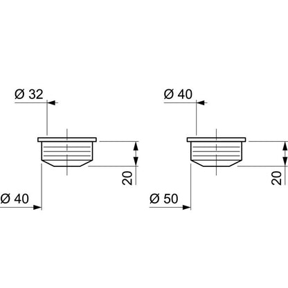 SP9295 CONNECTING SLEEVE D50 X D40 