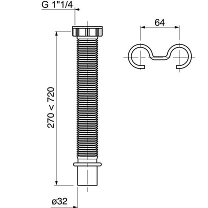 RACCORD EXTENSIBLE 1"1/2 D40, Debrico, magasin de matériaux de construction sur Bruxelles