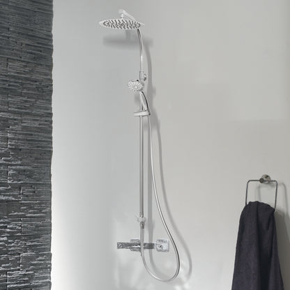 COLONNE DE DOUCHE MILANO SWITCH AVEC INVERSEUR EN LAITON Ø32 mm