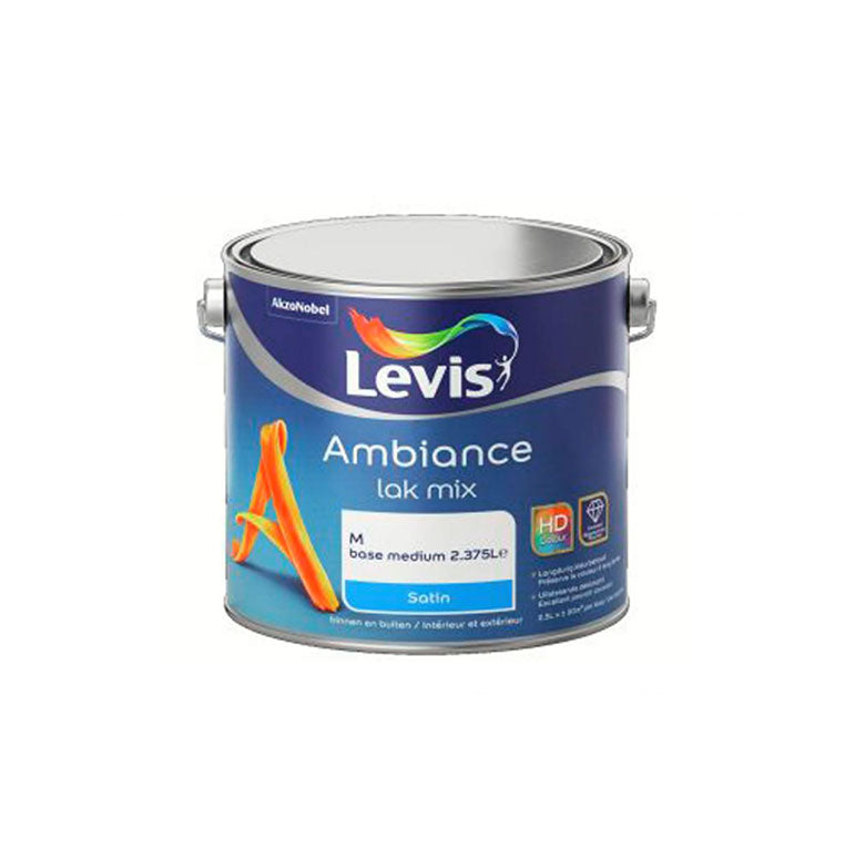 Base de peinture M LEVIS, 2.5 litre, Debrico, magasin de matériaux de construction sur Bruxelles et Laeken