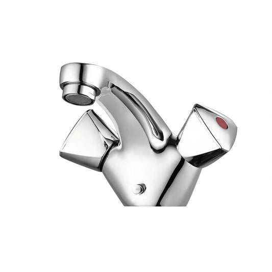 ROBINET DE LAVABO CHROME EASY II avec 2 poignées, Debrico, magasin de matériaux de construction sur Bruxelles