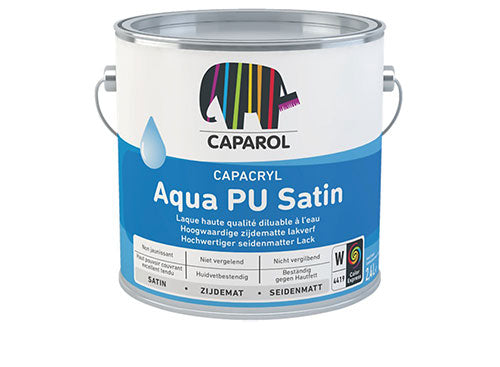 CAPACRYL AQUA PU SATIN 2,4L Base W, Debrico magasin de matériaux de construction sur Bruxelles