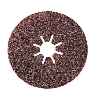 Debrico, magasin de matériaux de construction sur Bruxelles, SIALOX DISQUE FIBRE avec trou en étoile 22 mm - GRAIN 60 - Diam. 125 mm, 