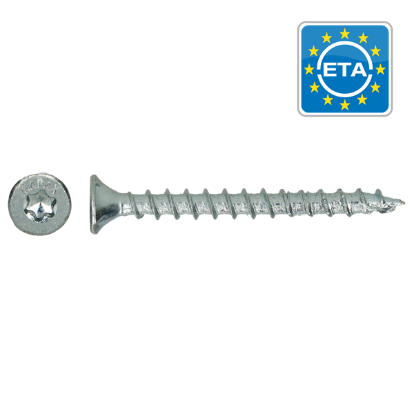 HAPAX TF-T20 universal wood screw Ø4.0x35 Zn - thread length (lt): 23 - 200 pcs 