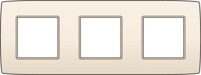 PLAQUE TRIPLE 71MM CREME