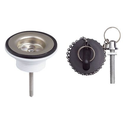 SP174 BONDE DE LAVABO A BOUCHON NOIR