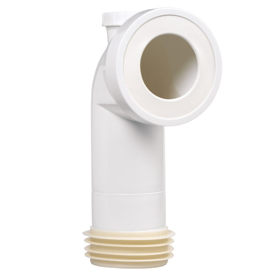 PIPE WC RIGIDE COUDEE LONGUE D110MM