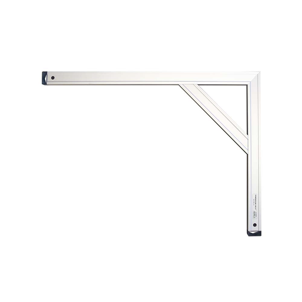 MASON'S SQUARE IN ALUMINUM PROFILE WITH SUPPORT - 1000 x 1000 MM
