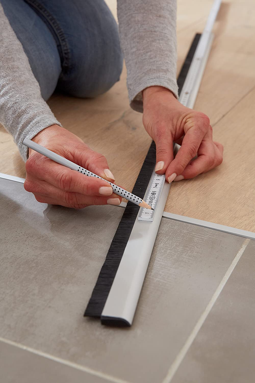 TESA COMFORT ALU DORPELSTRIP MET 