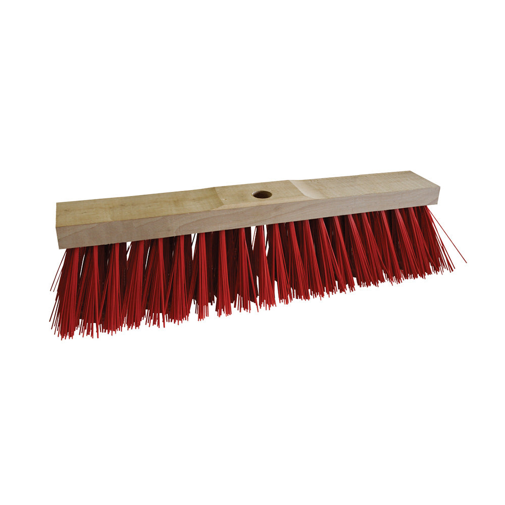 STREET BROOM 600 MM FLAT PVC FIBERS
