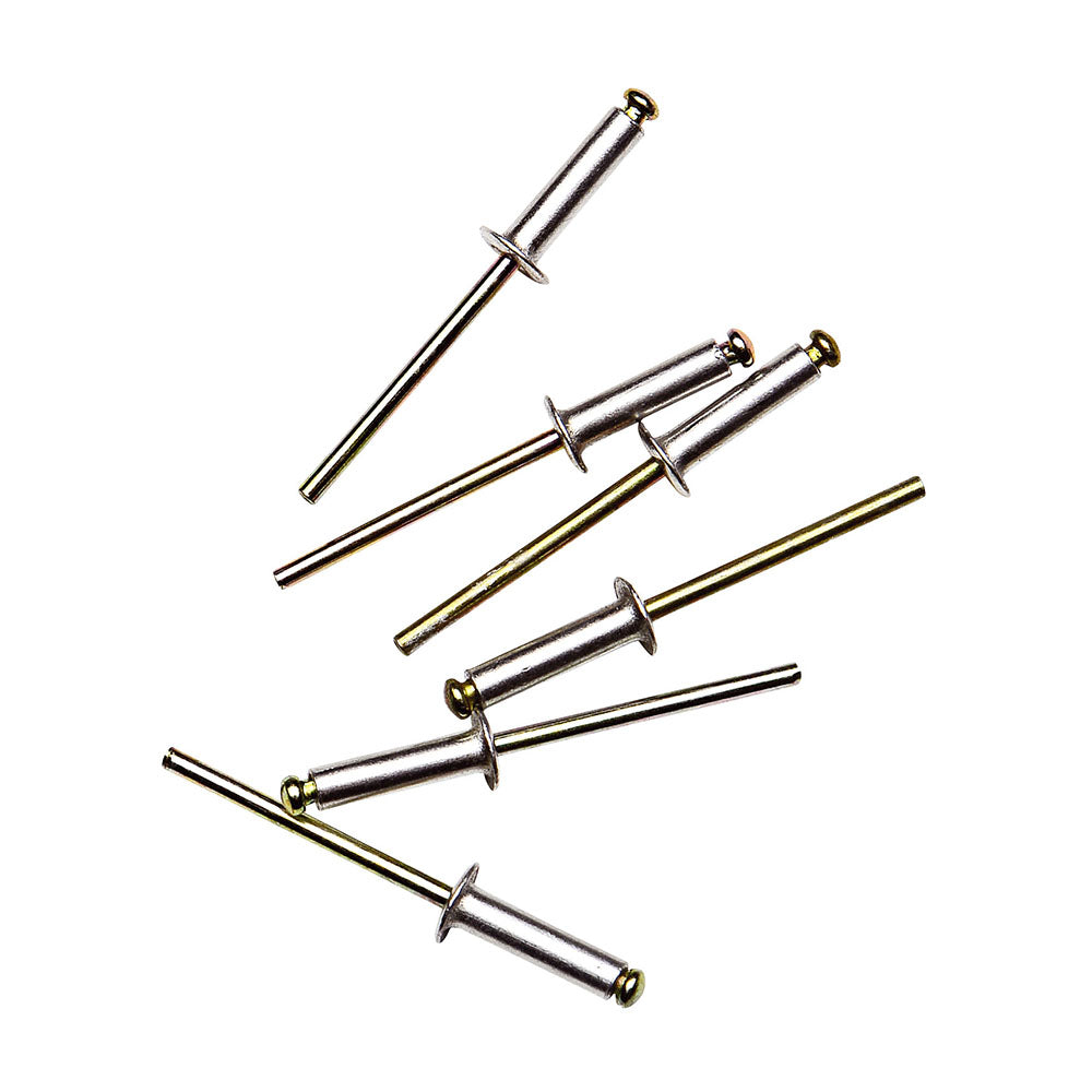 ALUMINUM RIVETS - 4 X 6 MM - BY 125st (EX CF V46)