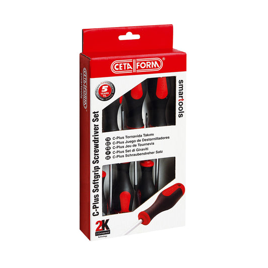 TOURNEVIS EN SET FENTE + PZ 6 PCS