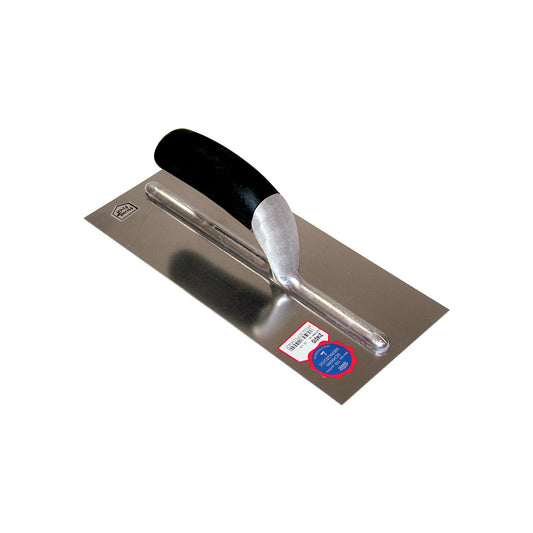 PLASTER 270 X 115 X 0.7 MM WITH BLACK PVC HANDLE - STAINLESS STEEL