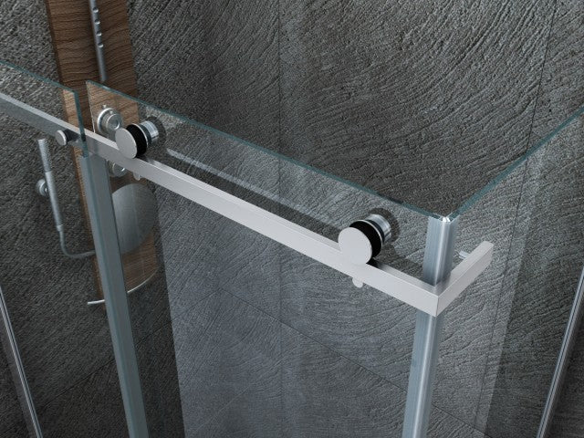 CABINE DE DOUCHE COULISSANTE 8 MM 900 X 1200 X 1950 CM PROFIL CHROME, Debrico, magasin de matériaux de construction sur Bruxelles