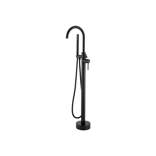 ALONI ROBINET DE BAIGNOIRE SUR PIED NOIR MAT,  CREAVIT, Debrico, magasin de matériaux de construction sur Bruxelles et Laeken, sanitaire