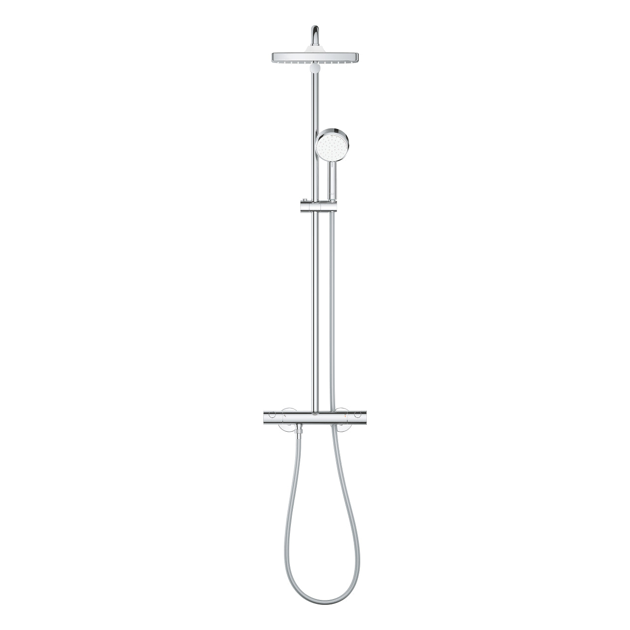 Grohe, set de douche Tempesta avec mitigeur carré Syst.250, Debrico, Magasin de matériaux de construction à Bruxelles