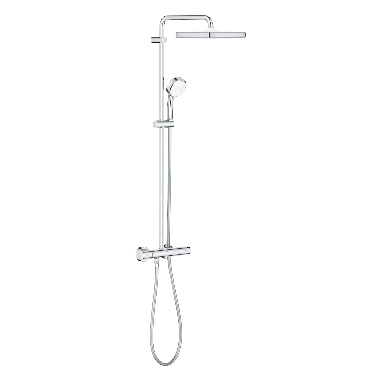 Grohe, set de douche Tempesta avec mitigeur carré Syst.250, Debrico, Magasin de matériaux de construction à Bruxelles