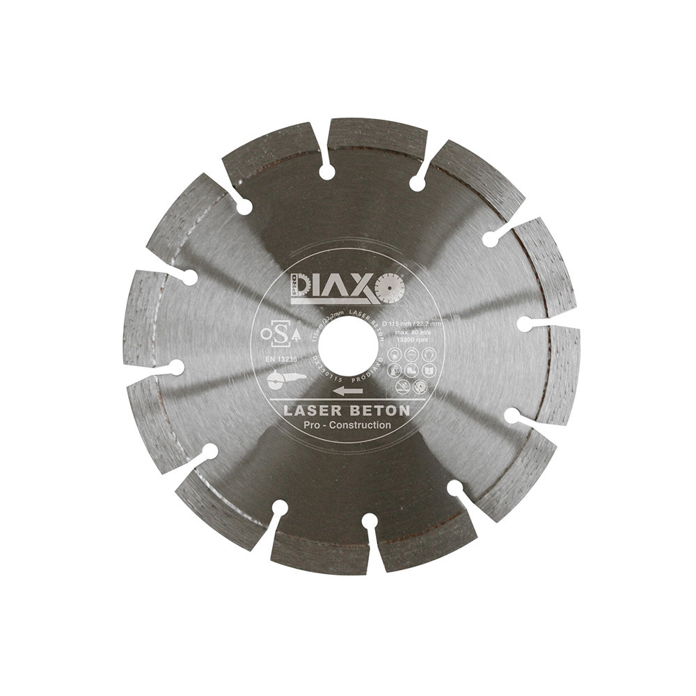 LASER DIAMOND DISC CONCRETE - 140 X 22.2 MM - PRO CONSTRUCTION