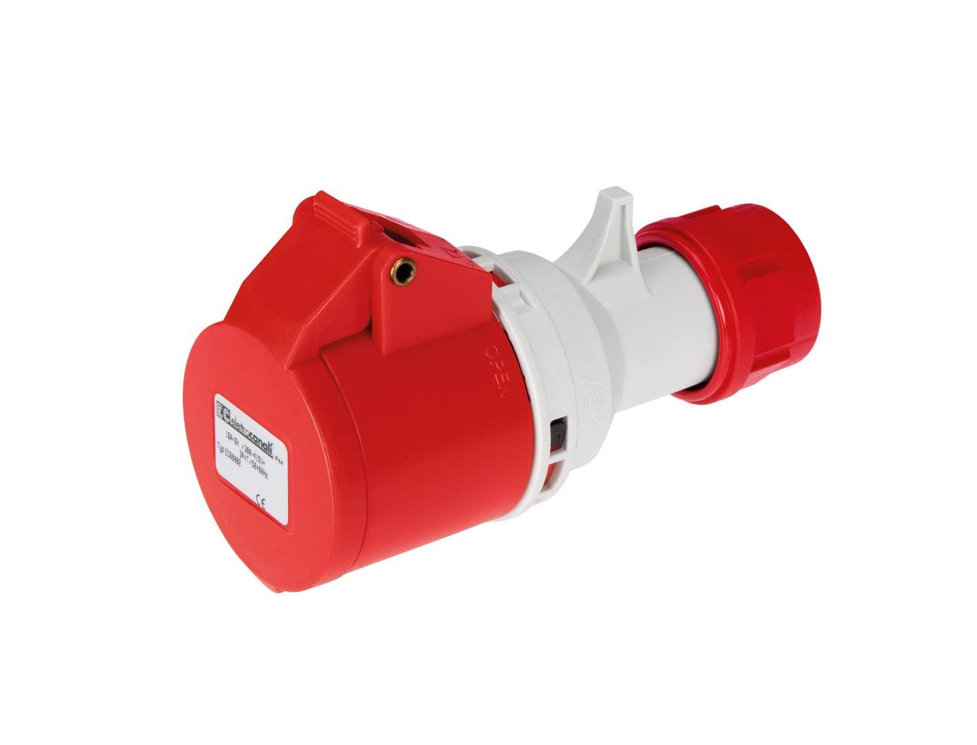 Debrico, magasin de matériaux de construction sur Bruxelles, FICHE FEMELLE IP44 220V 2P+T 16A INDUSTRIELLE CE, 