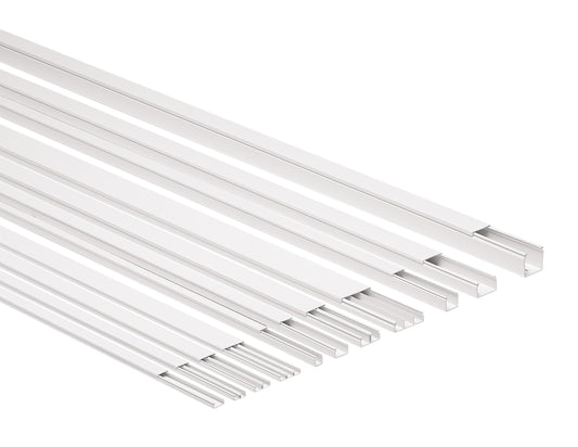 GOULOTTE RAL9001 40X25  1 COMPART.  PVC 2M