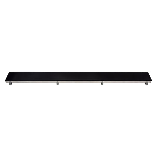GRILLE POUR CANIVEAU DE DOUCHE EN VERRE NOIR 90 CM, Debrico, magasin de matériaux de construction sur Bruxelles