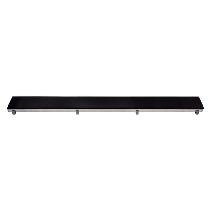 GRILLE POUR CANIVEAU DE DOUCHE EN VERRE NOIR 100 CM, Debrico, magasin de matériaux de construction sur Bruxelles