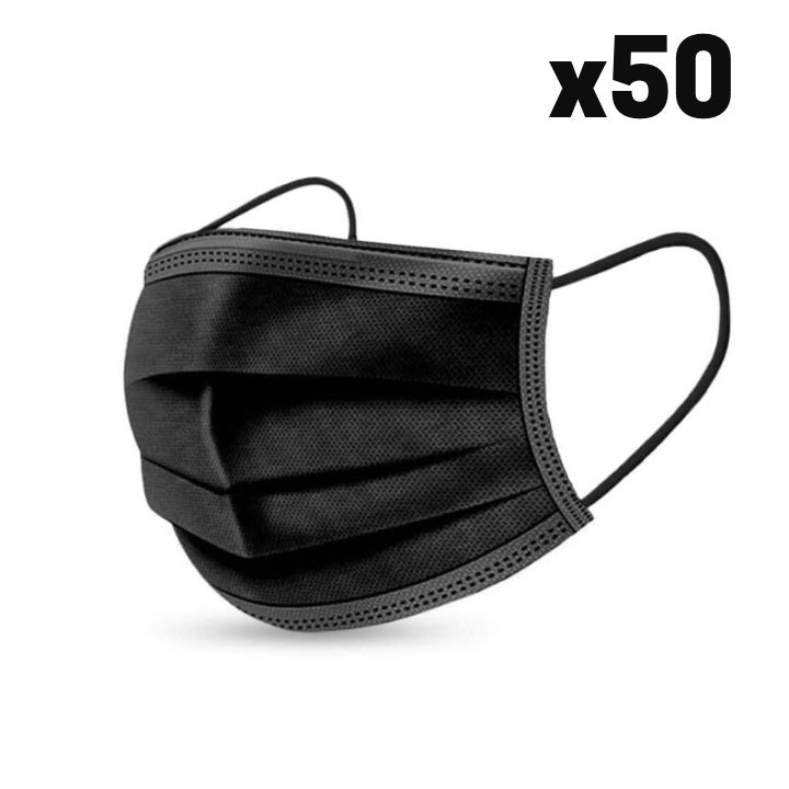 MASQUE JETABLE 3 PLIS 50PCS/PQ