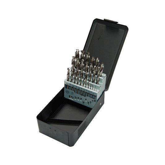 HSS DIN 338 - 25 PCS. 13X0,5 SET METALBOX (EX LA KA013250)