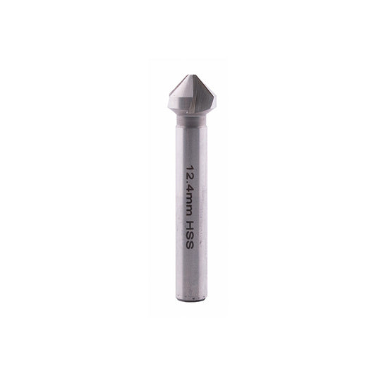 FRAISE CONIQUE HSS 90ø AVEC RACCORD ROND / 12,4 x 56 MM / DIN 335C