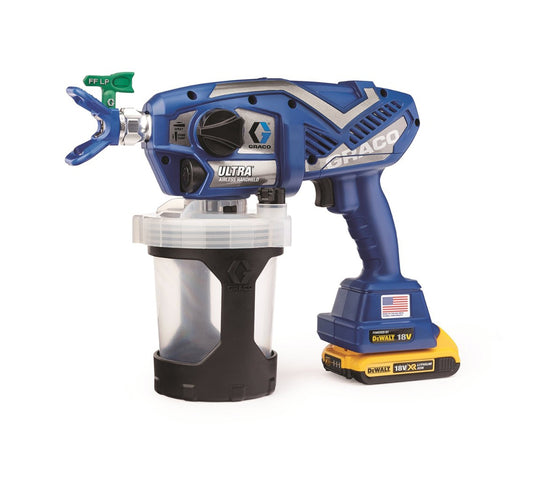 PISTOLET PULVERISATEUR ULTRA AIRLESS HH CORDLESS 2B 240V, Debrico, magasin de matériaux de construction sur Bruxelles